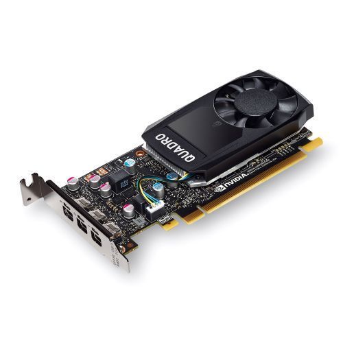 PNY Quadro P400 Professional Graphics Card, 2GB DDR5, 3 miniDP 1.4 (3 x DVI adapters), Low Profile (Bracket Included)