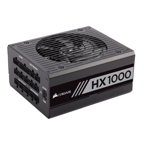 Corsair 1000W Professional HX Series HX1000 PSU, Fluid Dynamic Fan, Fully Modular, 80+ Platinum