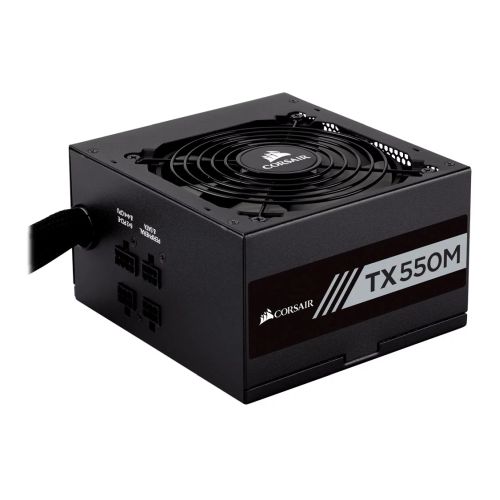 Corsair 550W Enthusiast TX-M Series TX550M PSU, Rifle Bearing Fan, Semi-Modular, 80+ Gold