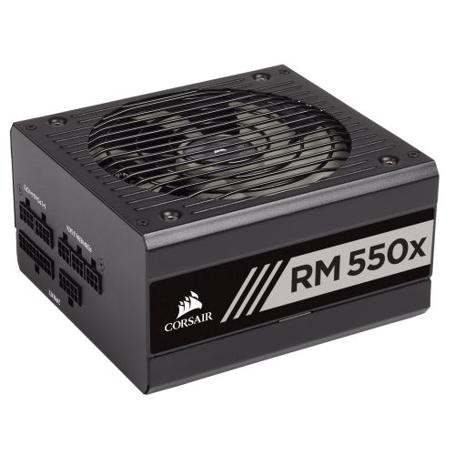 Corsair 550W RMx Series RM550x PSU, Rifle Bearing Fan, Fully Modular, 80+ Gold