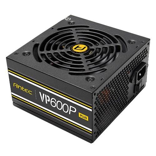 Antec 600W VP600P PLUS PSU, Fully Wired, ATX V2.4, 12cm Silent Fan, 80+ White, Continuous Power
