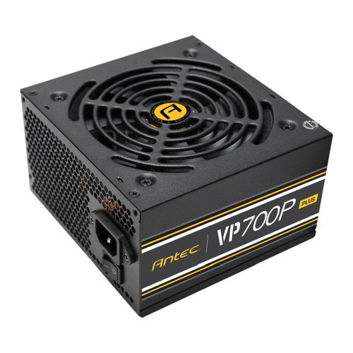 Antec 700W VP700P PLUS PSU, Fully Wired, ATX V2.4, 12cm Silent Fan, 80+ White, Continuous Power