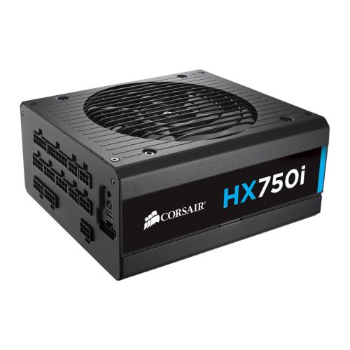 Corsair 750W Professional Series HX750i High Performance PSU, Fluid Dynamic Fan, Fully Modular, 80+ Platinum