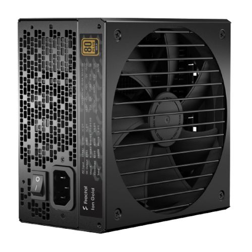 Fractal Design ION Gold 750W PSU, Fully Modular, Long Life Sleeve Fan, 80+ Gold, Compact Design, 7 Year Warranty