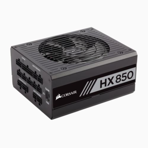 Corsair 850W Professional HX Series HX850 PSU, Fluid Dynamic Fan, Fully Modular, 80+ Platinum