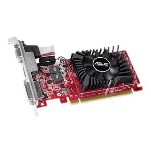 Asus Radeon R7 240, 4GB DDR3, PCIe3, VGA, DVI, HDMI, 820MHz Clock, Low Profile (Bracket Included), Overclocked, CrossFire