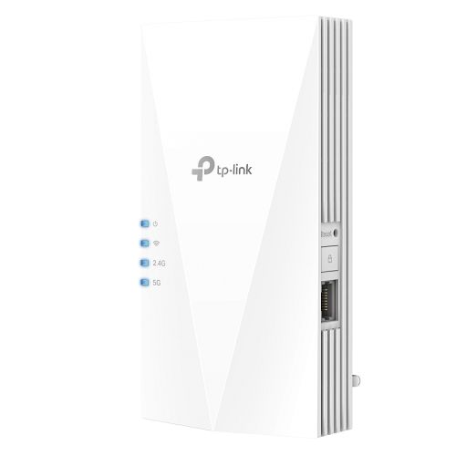 TP-LINK (RE500X) AX1500 Dual Band Wall-Plug Wi-Fi Range Extender, 1 GB LAN, AP Mode, Tether App