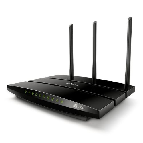 TP-LINK (ARCHER C1200) AC1200 (300+867) Wireless Dual Band GB Cable Router, USB2, 4-Port