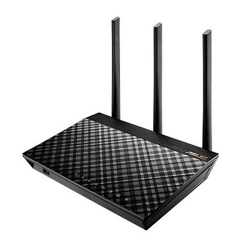 Asus (RT-AC66U B1) AC1750 (450+1300) Wireless Dual Band GB Cable Router, USB 3.0, Fixed Antennas