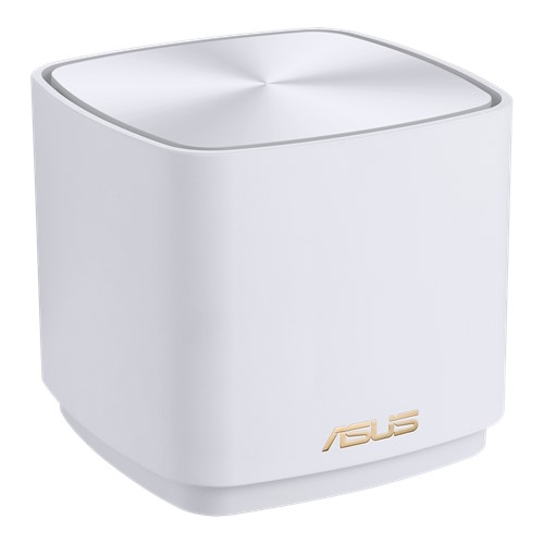 Asus (ZenWiFi AX Mini (XD4)) AX1800 Wireless Dual Band Mesh Mini System, Single, AiMesh, AiProtection, White