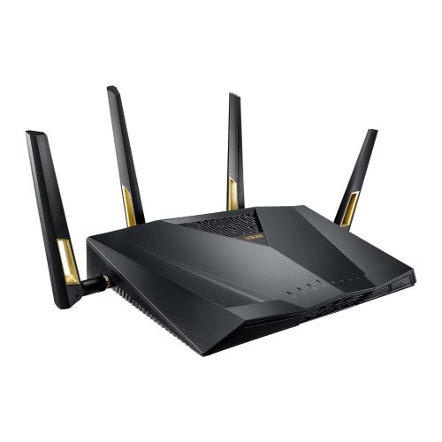 Asus (RT-AX88U) AX6000 (1148 + 4804Mbps) Wireless Dual Band Gaming Router, MU-MIMO, 802.11ax, USB 3.0, 8 Ports
