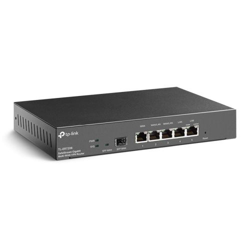 TP-LINK (TL-ER7206) SafeStream Gigabit Multi-WAN VPN Router, Omada SDN, 5x GB LAN, Up to 4x WAN, SFP Port, Abundant Security Features