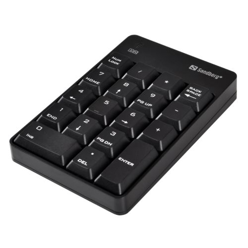 Sandberg Wireless Numeric Keypad, 2.4GHz, Nano USB, 5 Year Warranty