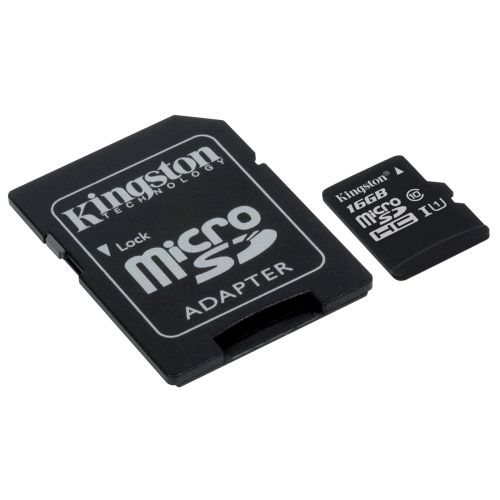 Kingston 16GB Canvas Select Micro SD Card with SD Adapter, Class 10