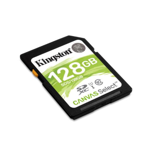 Kingston 128GB Canvas Select SDXC Card, Class 10