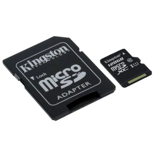Kingston 128GB Canvas Select Micro SDXC Card with SD Adapter, Class 10