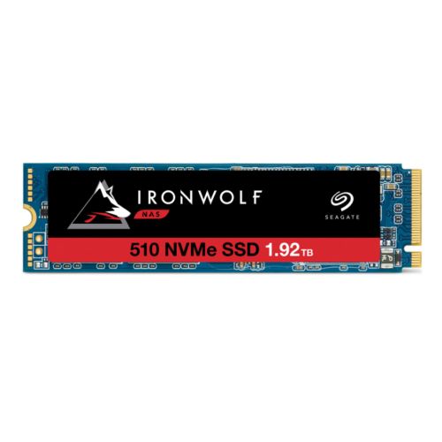 Seagate 1920GB IronWolf 510 M.2 NVMe SSD, Built for NAS, M.2 2280, PCIe 3.0, TLC 3D NAND, R/W 3150/850 MB/s, 290K/27K IOPS