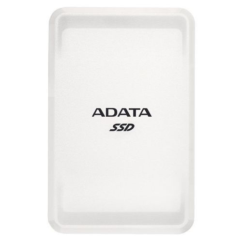 ADATA SC685 1TB External SSD, USB-C (USB-A Adapter), 3D NAND, Windows/Mac/Android Compatible, White