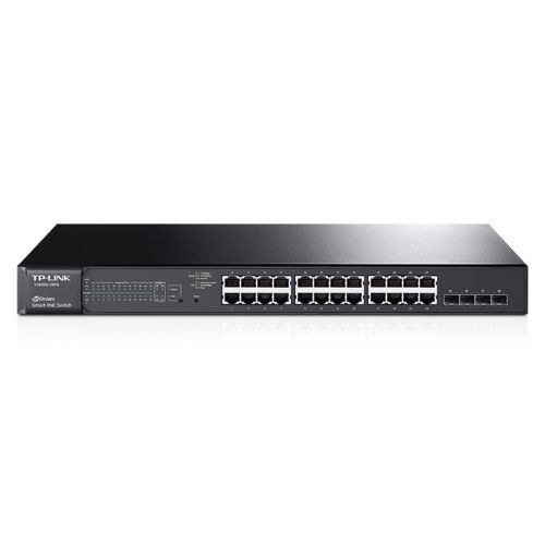 TP-LINK (T1600G-28PS) 24-Port Gigabit Managed Smart POE+ Switch, 4 SFP Slots, VLAN