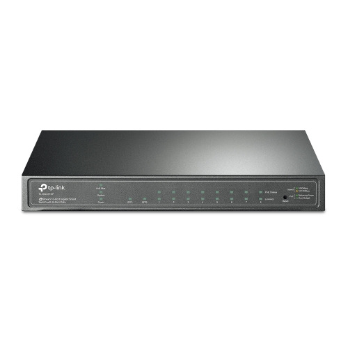 TP-LINK (TL-SG2210P V3) JetStream 8-Port Gigabit PoE Smart Switch, 2 SFP Ports, Steel Case