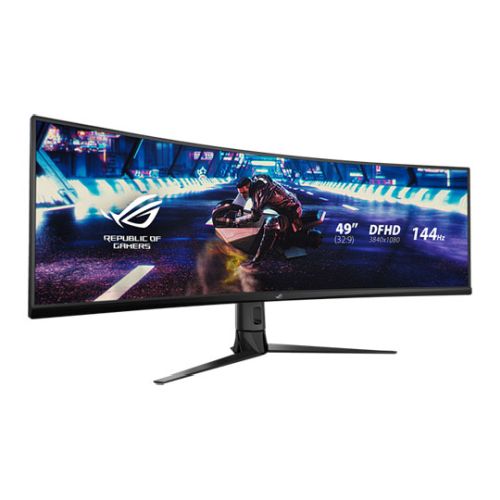 Asus 49″ Super Ultra-Wide Gaming Monitor (XG49VQ), 3840 x 1080, 4ms, 144Hz, FreeSync 2 HDR, Shadow Boost, VESA