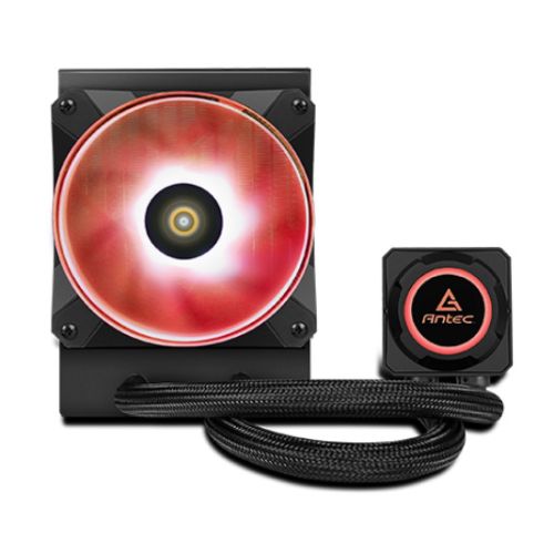 Antec Kuhler H2O K120 RGB Liquid CPU Cooler, 12cm RGB PWM Fans, Low Profile