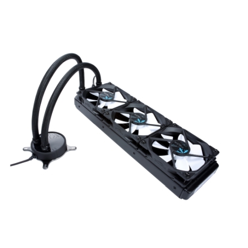 Fractal Design Celsius S36 360mm Liquid CPU Cooler, 3 x 12cm PWM Fans, Intelligent Temp-Control, Fan Hub, G 1/4