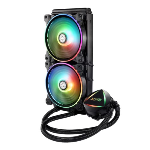 ADATA XPG Levante 240 ARGB Liquid CPU Cooler, 2 x 12cm ARGB PWM Fans