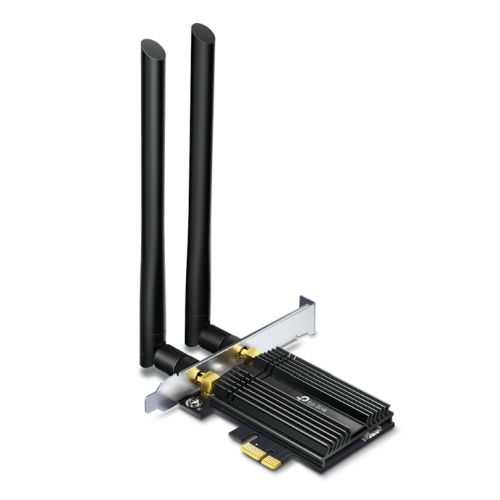 TP-LINK (ARCHER TX50E) AX3000 (574+2402) Wireless Dual Band PCI Express Adapter, Bluetooth 5.0, WPA3