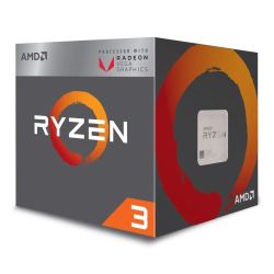 AMD Ryzen 3 3200G CPU with Wraith Stealth Cooler, Quad Core, AM4, 3.6GHz 4.0 Turbo, 65W, 12nm, 3rd Gen, VEGA 8 Graphics, Picasso