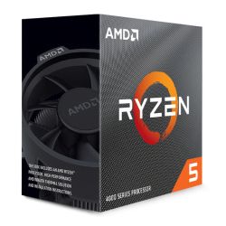 AMD Ryzen 5 4500 CPU with Wraith Stealth Cooler, AM4, 3.6GHz 4.1 Turbo, 6-Core, 65W, 11MB Cache, 7nm, 4th Gen, No Graphics