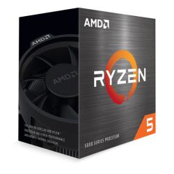 AMD Ryzen 5 5500 CPU with Wraith Stealth Cooler, AM4, 3.6GHz 4.2 Turbo, 6-Core, 65W, 19MB Cache, 7nm, 5th Gen, No Graphics