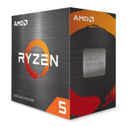 AMD Ryzen 5 5600X CPU with Wraith Stealth Cooler, AM4, 3.7GHz 4.6 Turbo, 6-Core, 65W, 35MB Cache, 7nm, 5th Gen, No Graphics