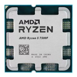 AMD Ryzen 5 7500F CPU, AM5, 3.7GHz 5.0 Turbo, 6-Core, 65W, 38MB Cache, 5nm, 7th Gen, No Graphics, NO HEATSINKFAN - OEM *TRAY*