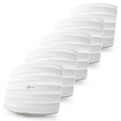TP-LINK EAP245 V3 Omada AC1750 1300+450 Dual Band Wireless Ceiling Mount Access Point, 5 Pack, PoE, GB LAN, MU-MIMO, Free Software