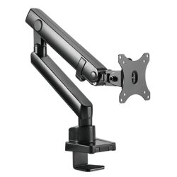 Icy Box IB-MS313-T Single Monitor Arm, up to 32 Monitors, Max 8kg, Spring-Assisted, 90° Swivel, 180° Base Rotate