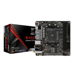 Asrock B450 GAMING-ITXAC, AMD B450, AM4, Mini ITX, 2 DDR4, HDMI, DP, Wi-Fi, RGB Lighting, M.2