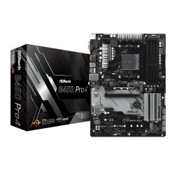 Asrock B450 PRO4, AMD B450, AM4, ATX, 4 DDR4, XFire, VGA, HDMI, DP, M.2 Motherboards