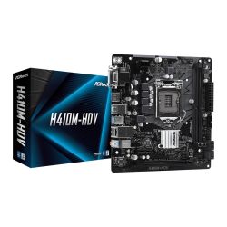 Asrock H410M-HDV, Intel H410, 1200, Micro ATX, 2 DDR4, VGA, DVI, HDMI Motherboards
