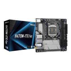 Asrock H470M ITX/AC, Intel H470, 1200, Mini ITX, 2 DDR4, HDMI, DP, AC Wi-Fi, 2.5GB LAN, M.2 Motherboards