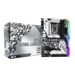 Asrock H470 STEEL LEGEND, Intel H470, 1200, ATX, 4 DDR4, XFire, HDMI, DP, 2.5G LAN, RGB Lighting, M.2 Motherboards