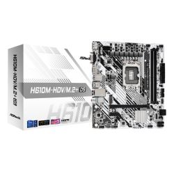 Asrock H610M-HDVM.2+ D5, Intel H610, 1700, Micro ATX, 2 DDR5, VGA, HDMI, DP, PCIe4, 1x M.2