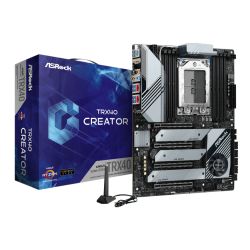 Asrock TRX40 CREATOR, AMD TRX40, sTRX40, ATX, XFire/SLI, AX Wi-Fi, 10GB & 2.5GB LAN, M.2 Motherboards