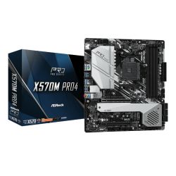 Asrock X570M PRO4, AMD X570, AM4, Micro ATX, 4 DDR4, HDMI, DP, XFire, PCIe4, RGB Lighting, M.2 Motherboards