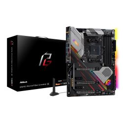 Asrock X570 Phantom Gaming X, AMD X570, AM4, ATX, 4 DDR4, HDMI, SLI/XFire, Wi-Fi, 2.5GB LAN, PCIe4, RGB Lighting, M.2 Motherboards