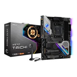 Asrock X570 TAICHI, AMD X570, AM4, ATX, 4 DDR4, HDMI, SLIXFire, Wi-Fi, PCIe4, RGB Lighting, M.2