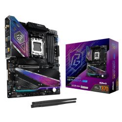 Asrock X870 NOVA WIFI, AMD X870, AM5, ATX, 4 DDR5, HDMI, 2 USB4, Wi-Fi 7, 5G LAN, RGB, 5x M.2
