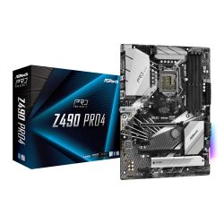 Asrock Z490 PRO4, Intel Z490, 1200, ATX, 4 DDR4, XFire, VGA, HDMI, M.2 Motherboards