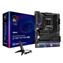 Asrock Z790 RIPTIDE WIFI, Intel Z790, 1700, ATX, 4 DDR5, HDMI, DP, eDP, Wi-Fi 7, 2.5G LAN, PCIe5, RGB, 5x M.2