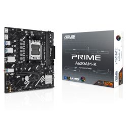 Asus PRIME A620AM-K, AMD A620A, AM5, Micro ATX, 2 DDR5, HDMI, DP, GB LAN, 1x M.2